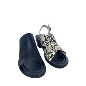 SoleyJane Sydney Heels Adelaide Snake & Sydney black 10